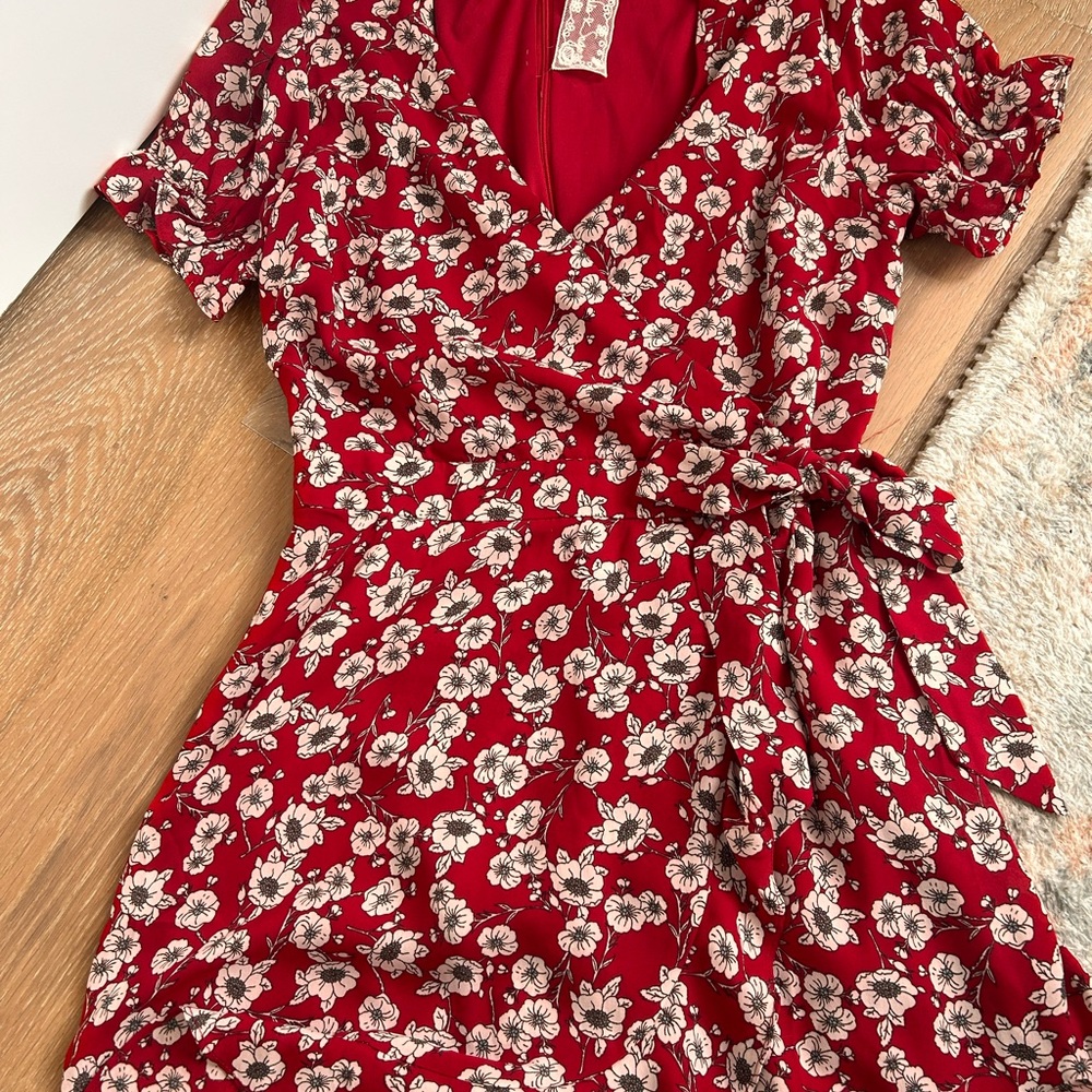 Floral Wrap Dress